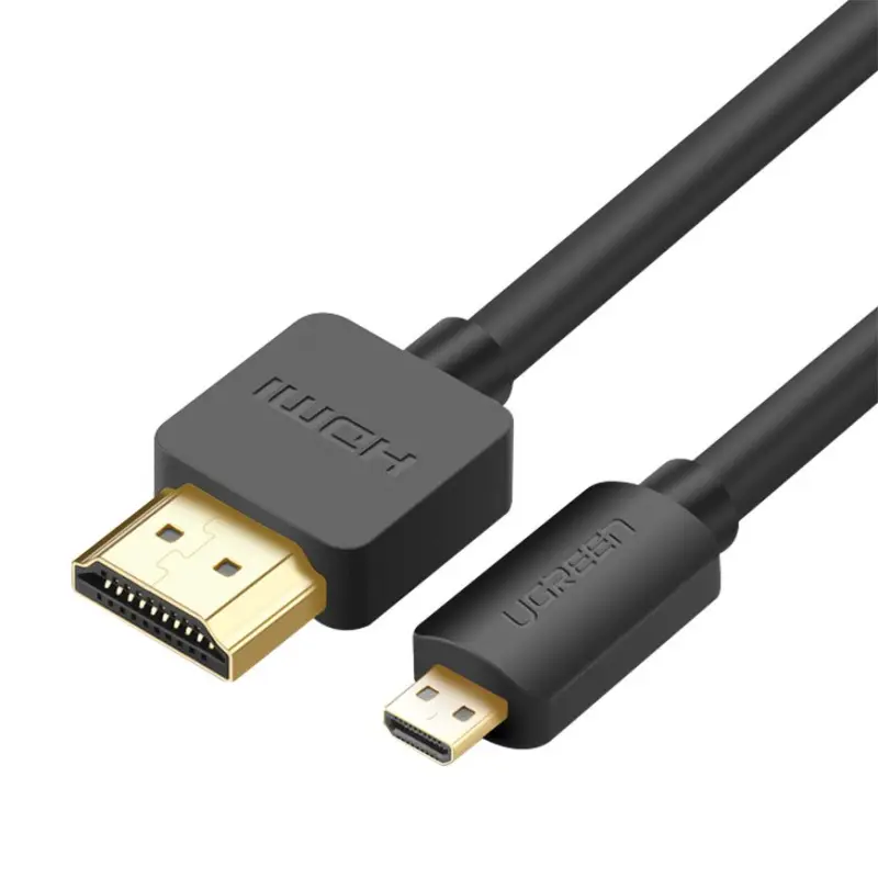 Kaabel HDMI - micro HDMI 1.5m (HDMI 2.0 4K@60Hz) must HD127 UGREEN