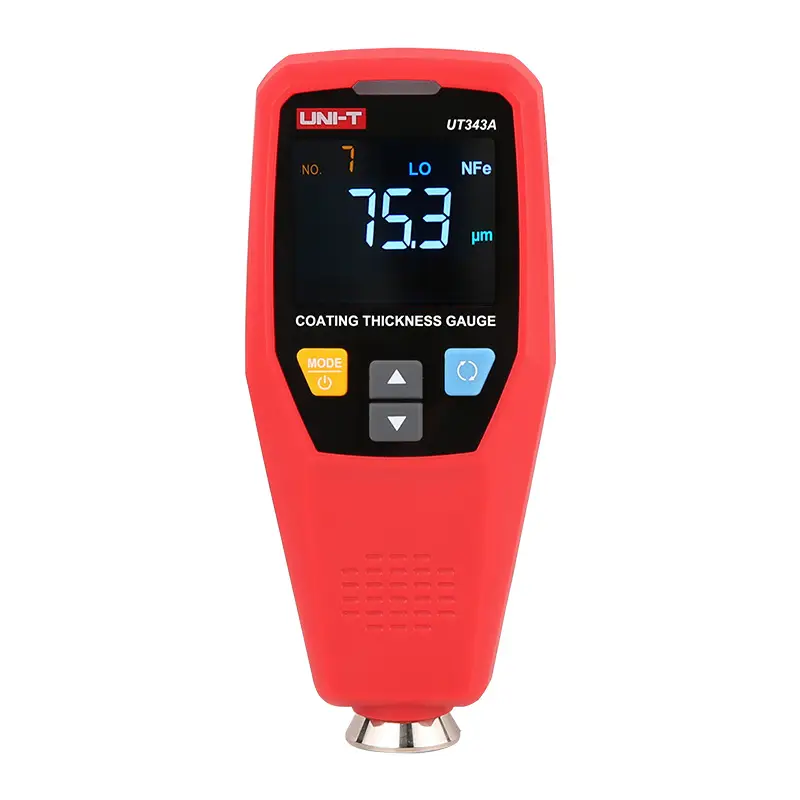 Coating Thickness Meter, 0~1750um, Single/Continuous, EBTN, Ferrous/non-ferrous, Auto rotatable screen, memory 199 sets, UNI-T