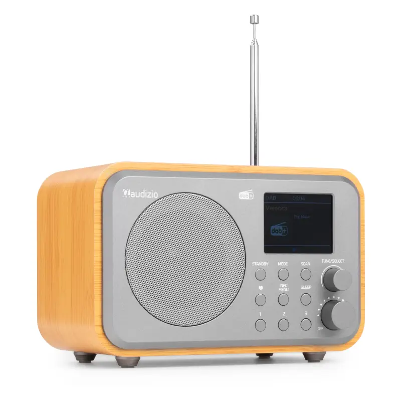 Milano DAB+ raadio akuga bambus