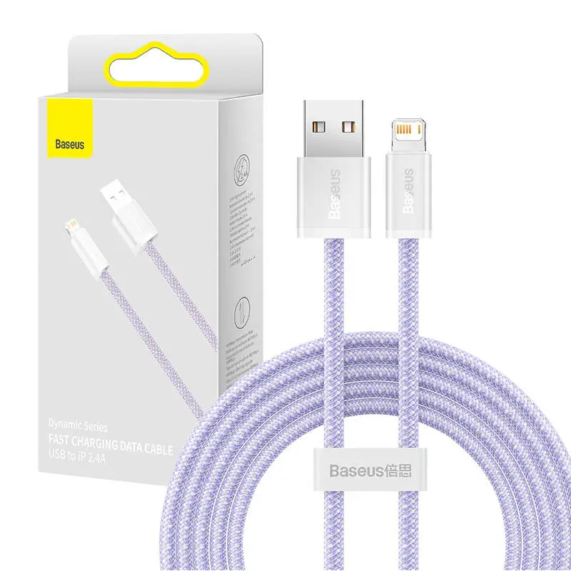Baseus Dynamic kaabel USB-st Lightning, 2.4A, 2m (lilla)