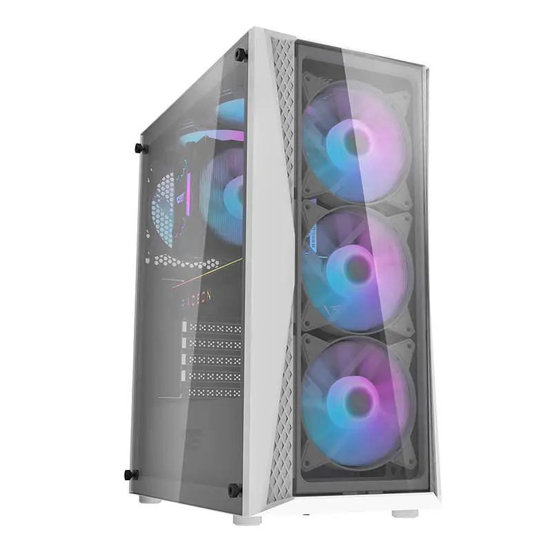 Компьютерный корпус Darkflash DK352 Plus (черно-белый) + 4 ARGB вентилятора