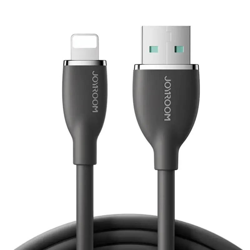 Kaabel Värviline 3A USB-Lightning SA29-AL3 / 3A / 1,2m (must)