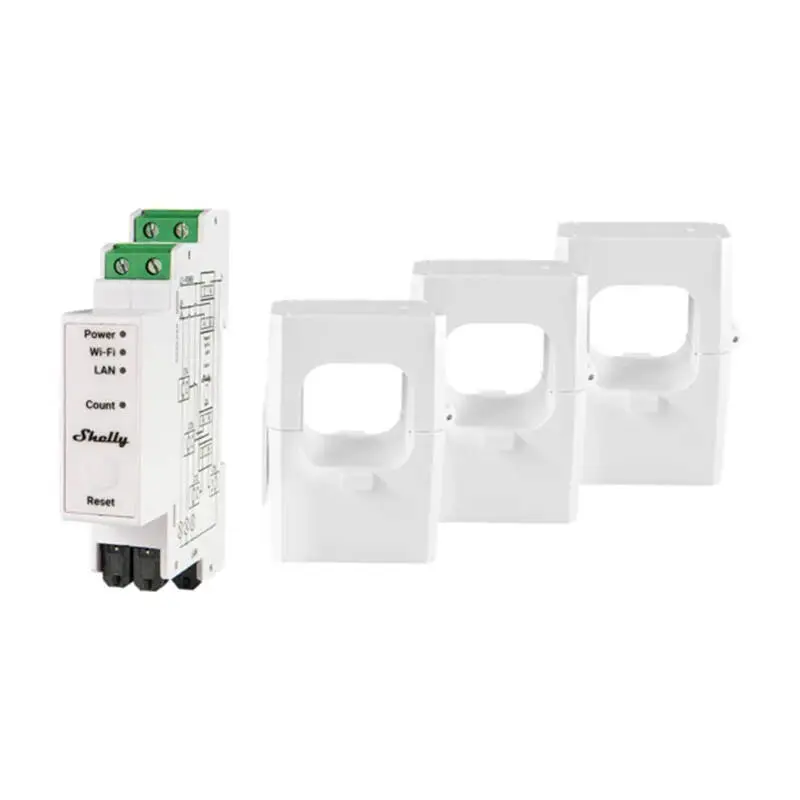 Shelly PRO 3EM 400A 3-faasiline energiamõõtur, WiFi/Bluetooth