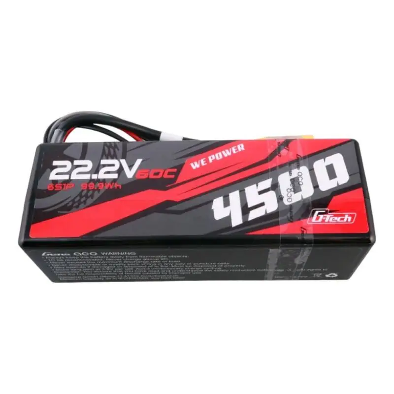 Gens ace G-Tech 4500mAh 6S1P 22.2V 60C HardCase RC auto Lipo aku 14#