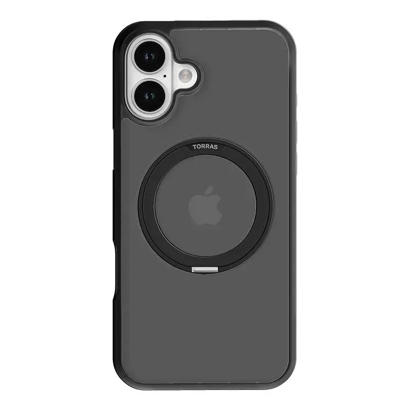 Torras Ostand Pro ümbris iPhone 16 Plusile (must)