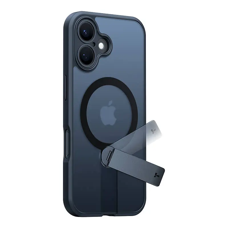 Torras Pstand Spin ümbris iPhone 16-le (must)