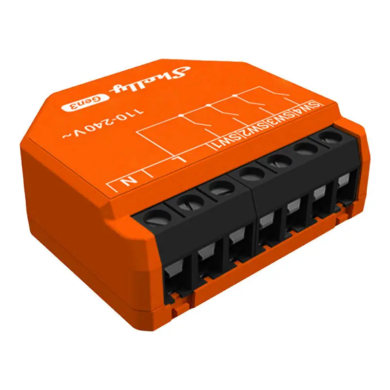 Shelly i4 Gen3 kontroller, WiFi/Bluetooth