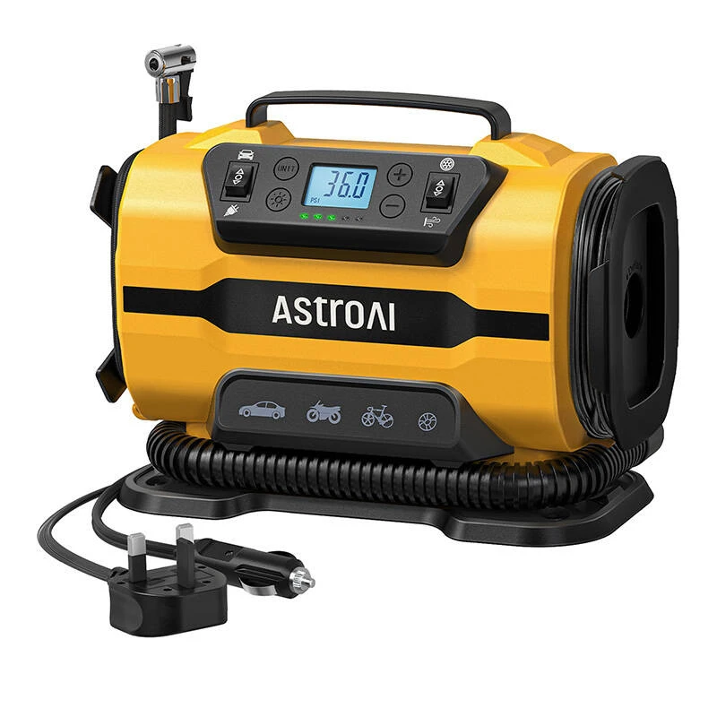 AstroAI ATJ-8366 150 PSI 12V DC/110V AC kaasaskantav rataskompressor