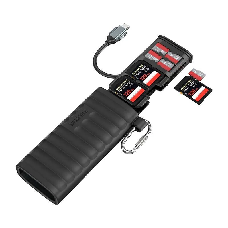 Многофункциональный картридер Telesin для карт SD и TF (S6-MCR-01)