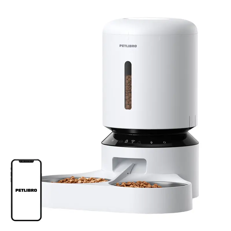 Petlibro Granary toiduautomaat kahe kausi, Wifi, 5L (valge)