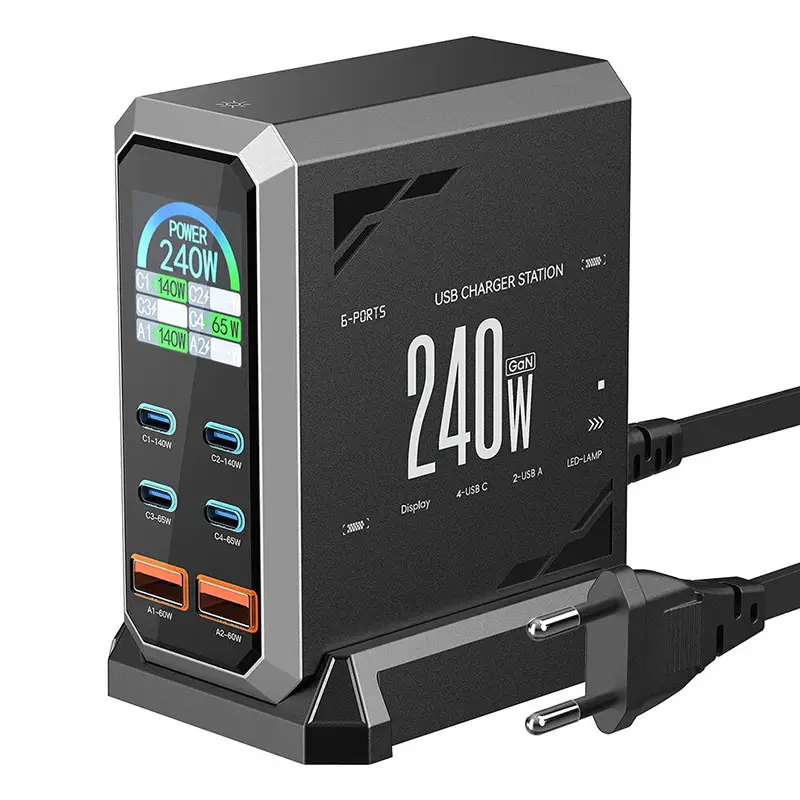 Blitzwolf BW-S31 2xUSB-A, 4xUSB-C, PD, 240W võrgulaadija.