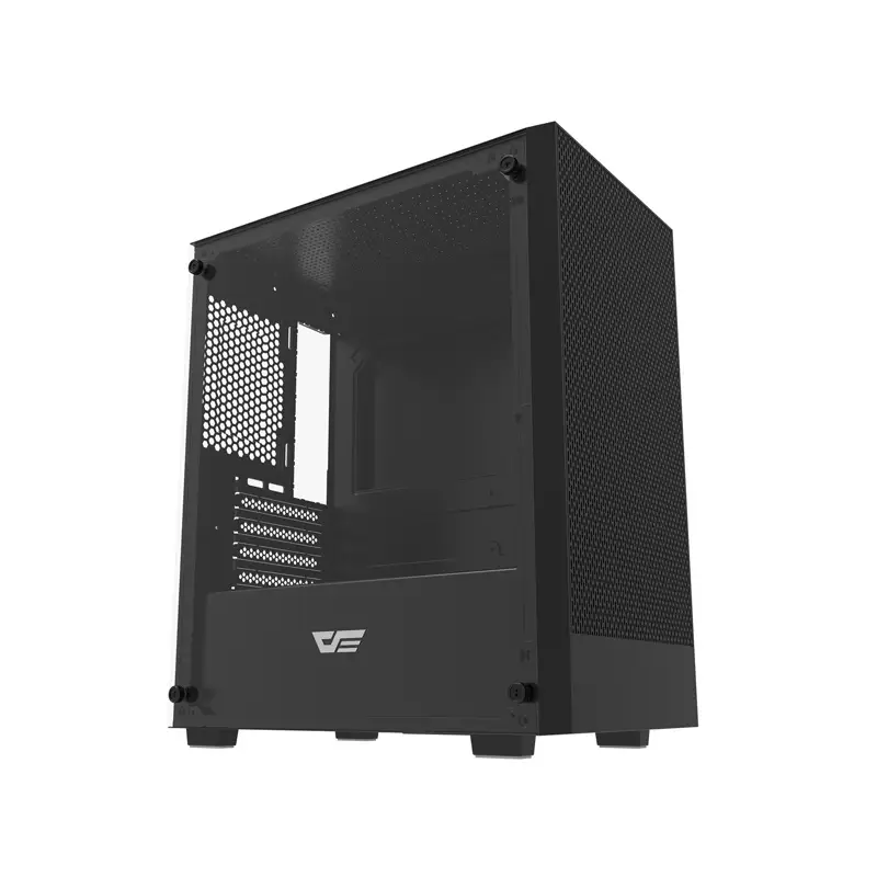 Darkflash M305 arvutikast ilma ventilaatoriteta (must)