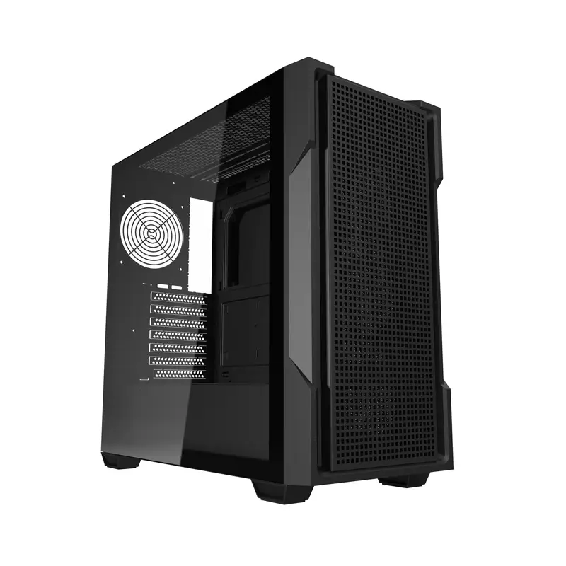 Darkflash DS900 Mesh arvutikast ilma ventilaatoriteta (must)