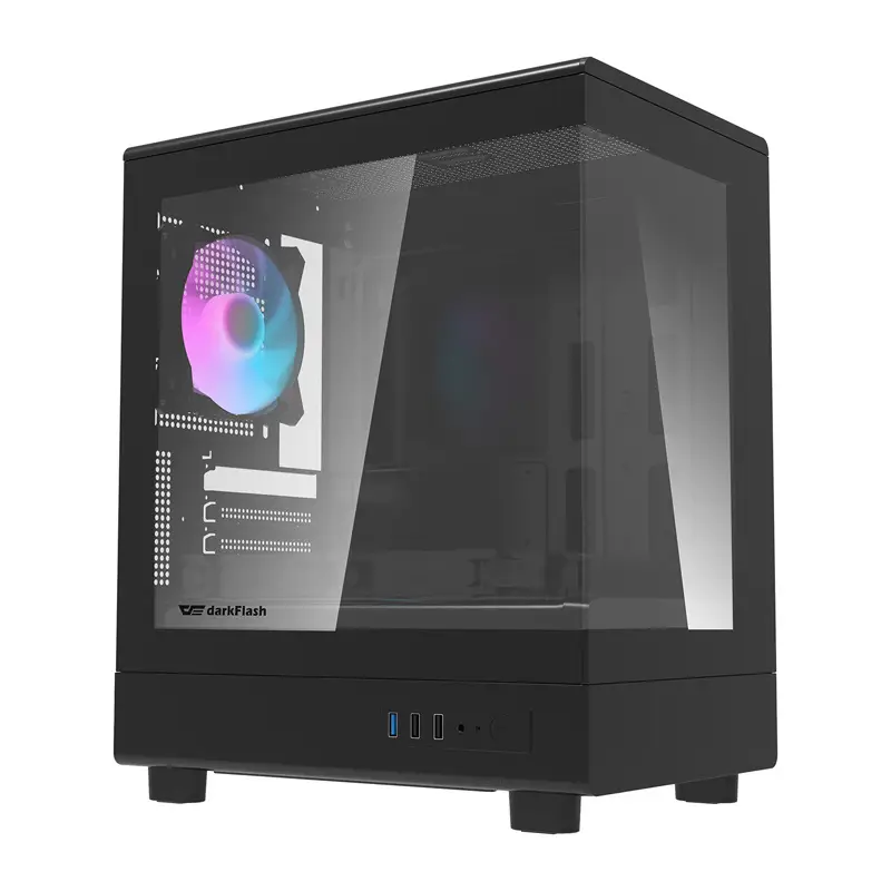 Darkflash DB330M arvutikorp + 3 ventilaatorit (must)