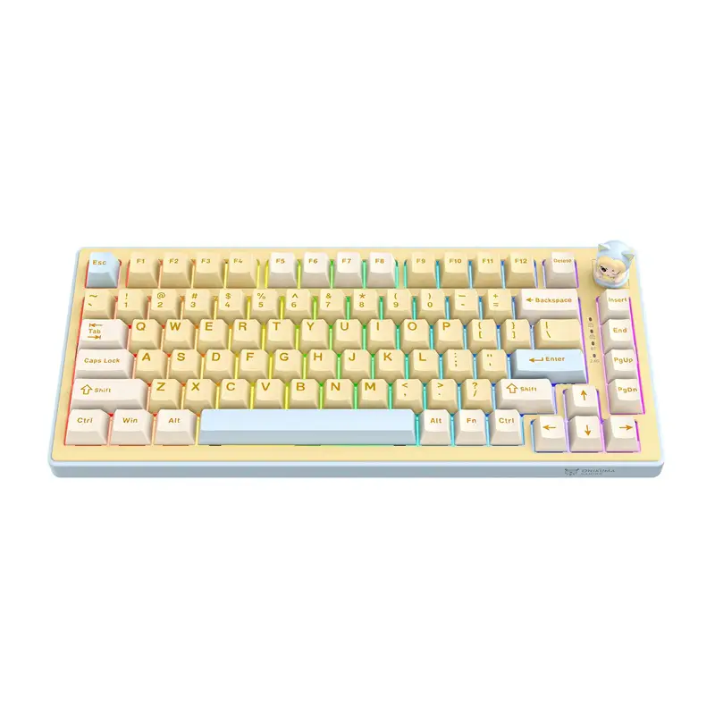 Onikuma MT707 mänguklaviatuur (kollane)
