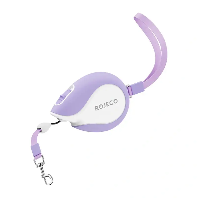 Retractable leash Rojeco Mini Pet 3m (lilla)