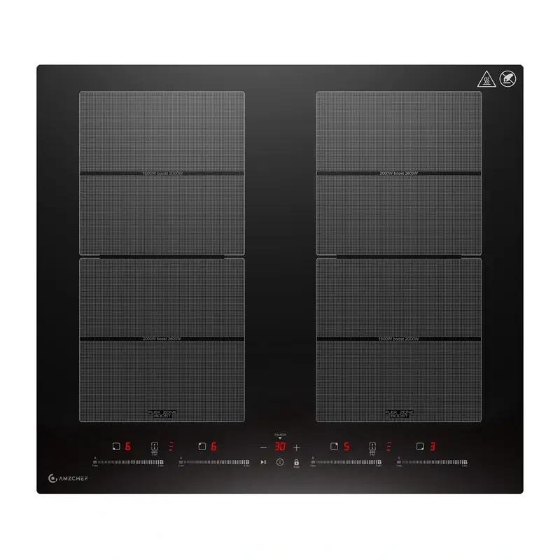 AMZCHEF CE-FS-I74S-FFDD10 induktsioonpliit, 4 tsooni