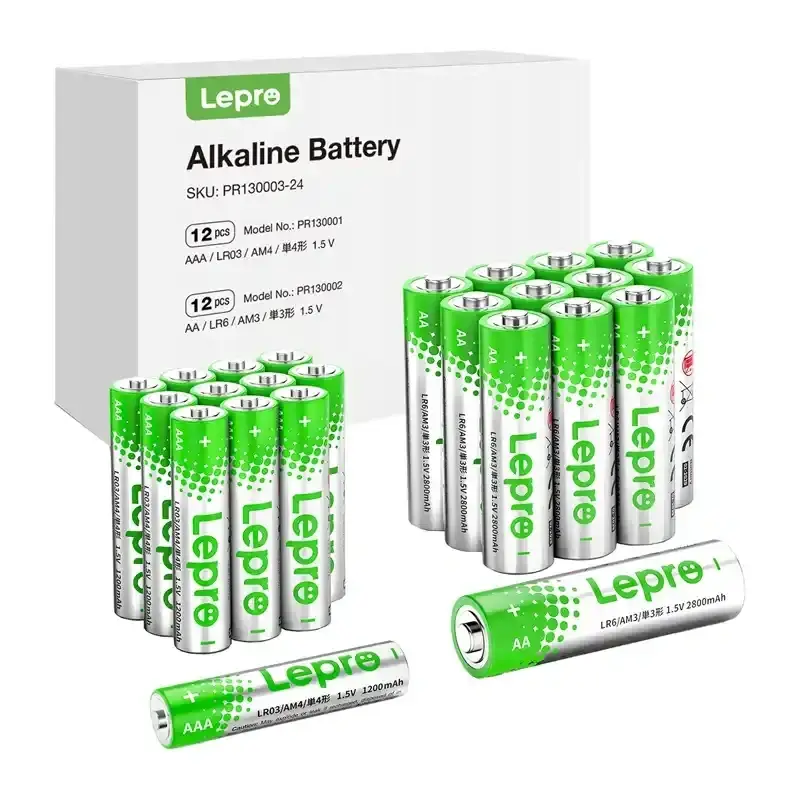 LEPRO 130003-24 AA/AAA leelispatareid, 24 tk