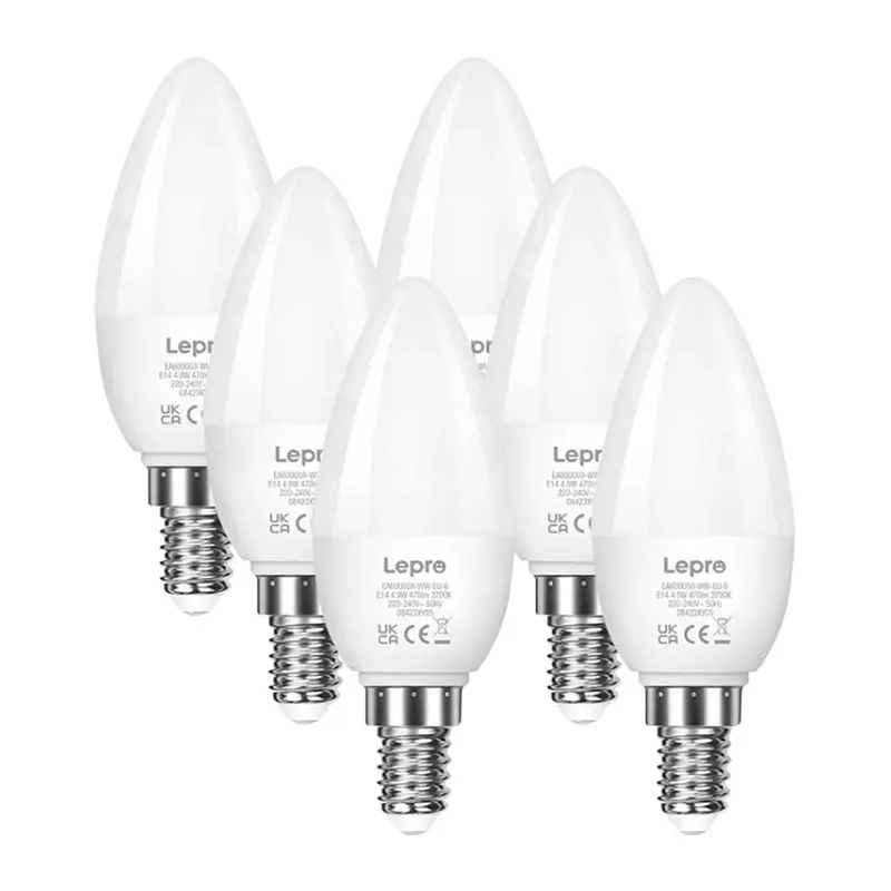 LEPRO 600059-WW-EU-6 E14 LED pirn, küünlakujuline, 4,2W (40W), 470 lm, 2700K, klass E