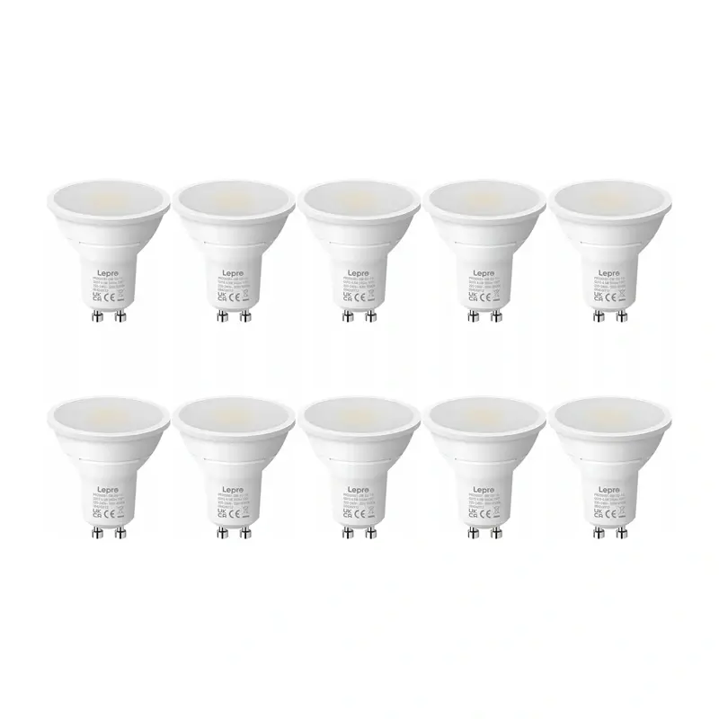 LEPRO 200081-DW-EU-10 GU10 LED pirn, 4,5W, 345 lm, 6500K, 100°, 10 tk.