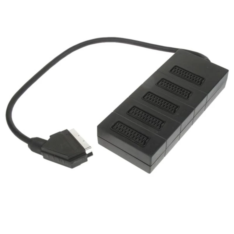 SCART distribution box - plug - 5 x sockets