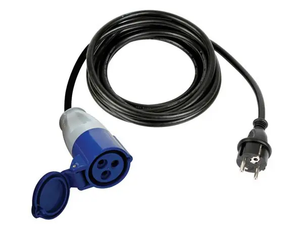 Pikenduskaabel : SCHUKO pistik - CEE pesa - 3m
