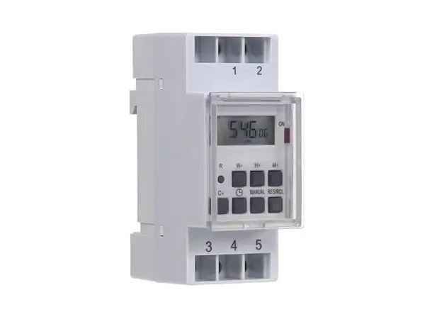 Digital DIN rail timer - weekly program