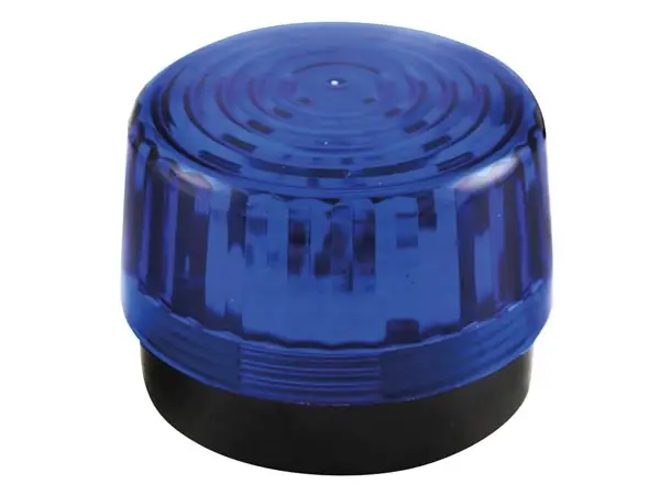 LED vilkur - sinine- 12 VDC - ø 100 mm