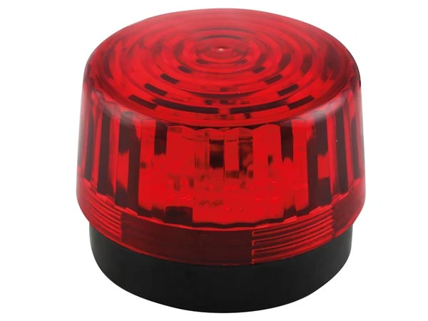 LED vilkur - punane - 12 VDC - ø 100 mm