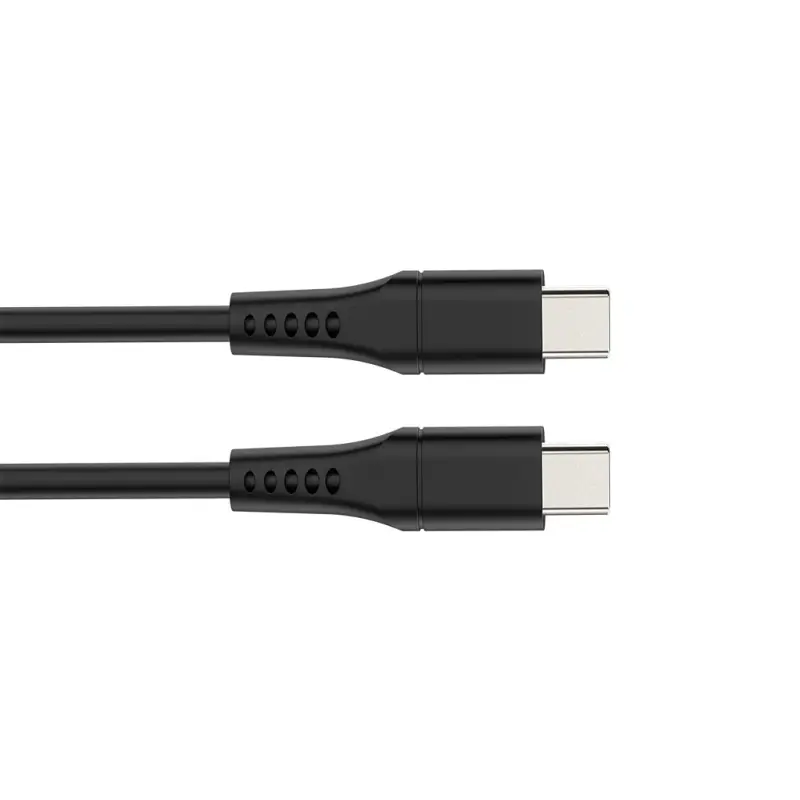 USB kaabel - USB 2.0 C - C 60W, 480Mbps,nikeldatud, TPE kaabel - 1 m
