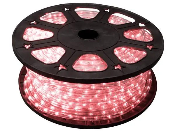 LED nöörvalgusti - 45 m - punane