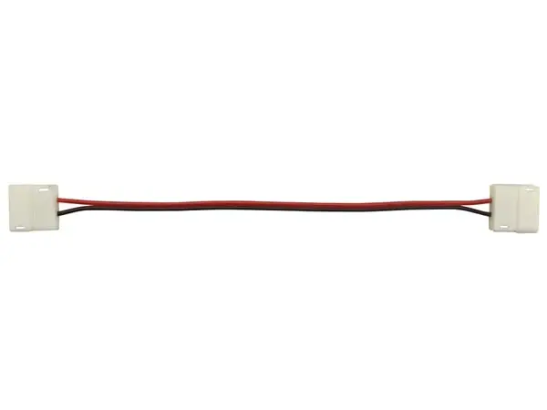 Cable + connector for flexible LED strip - 10 mm, for single-color strip