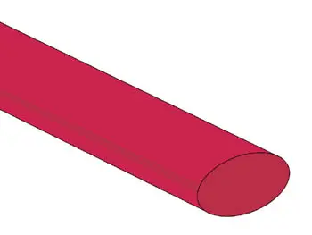 Termokahanev rüüs 12.7mm - punane - 25 tk