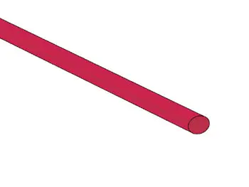 Termokahanev rüüs 3.2mm - punane - 50 tk