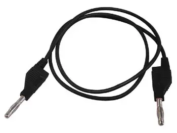 Testjuhtmed valatud 4mm banaanpistikutega /must ( Velleman )