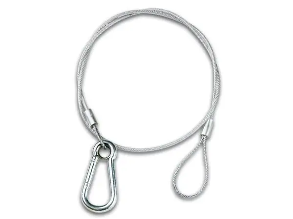 PVC coated safety cable / max. load: 20kg