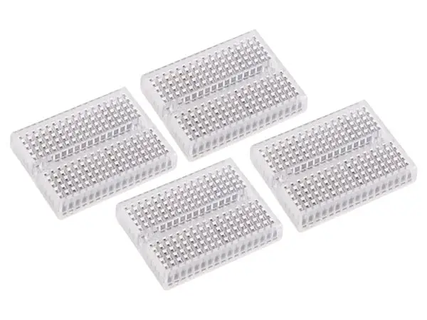 Solderless MINI breadboards - 170 connection points - 4 pcs