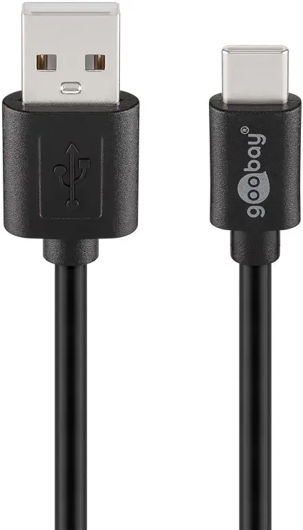 USB-C™ to USB-A Cable, 1.8 m, black