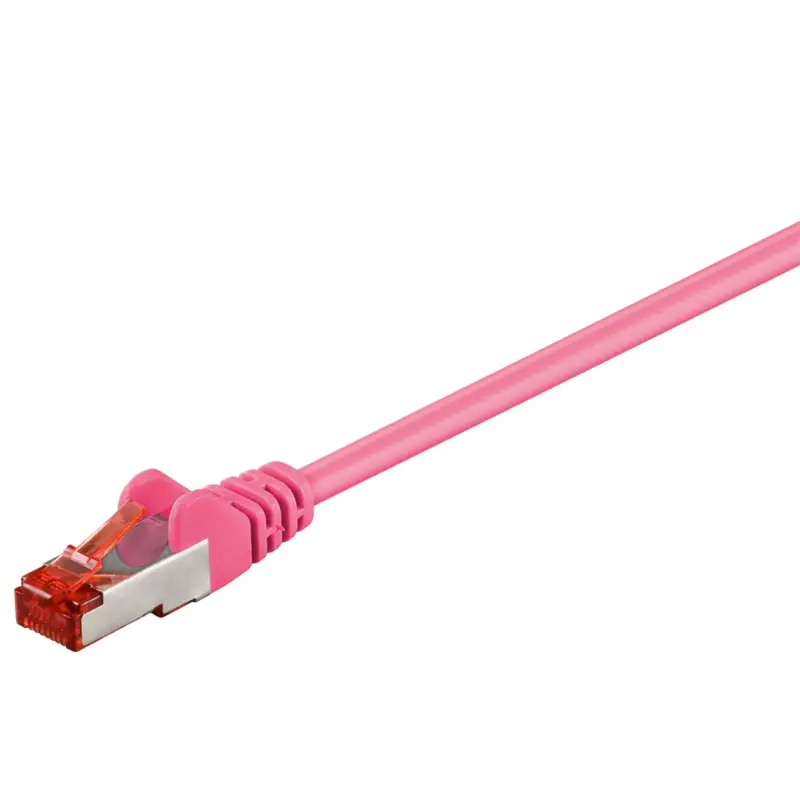 CAT 6 Patch Cable S/FTP (PiMF), magenta