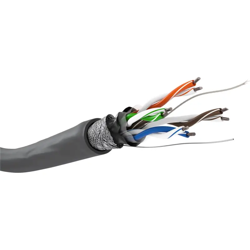 CAT 5e network cable, SF/UTP, grey