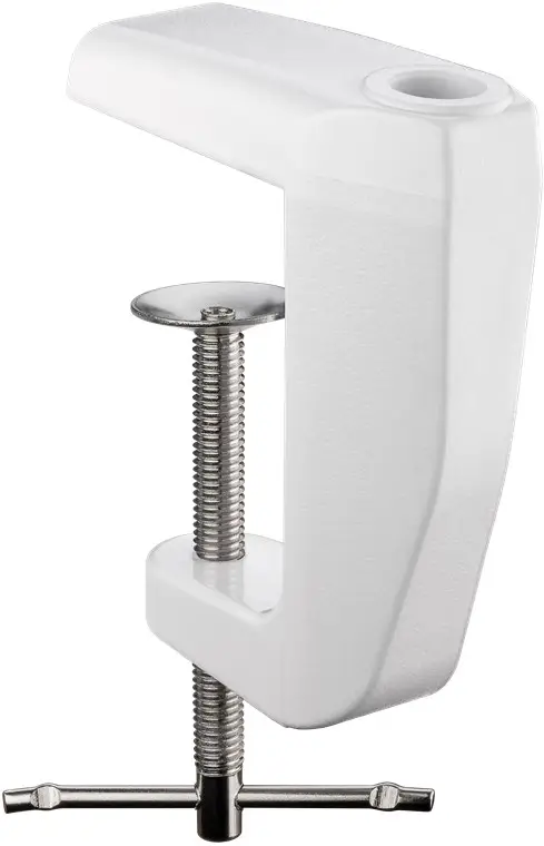 Replacement Table Clamp for Magnifying Lamps with Articulated Arm, white