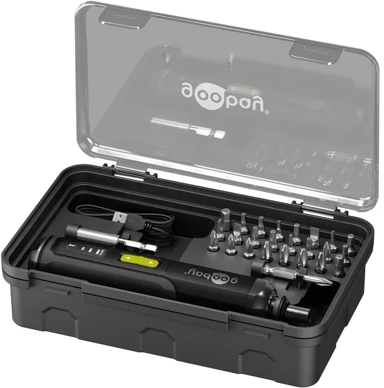 Mini Cordless Screwdriver Set, 28 Pcs.