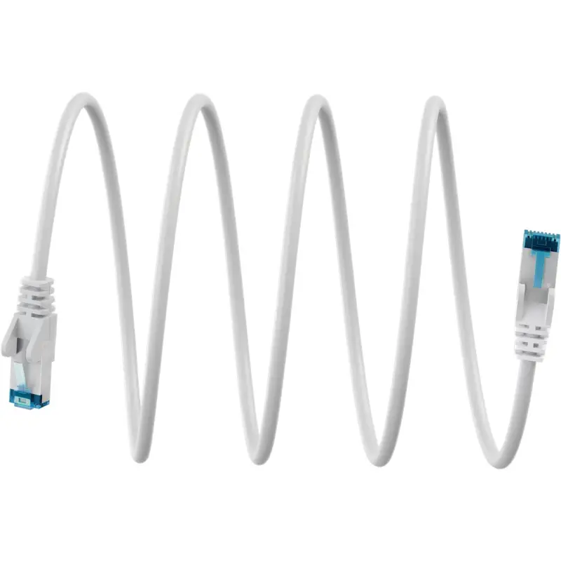 Ultra-Flexible CAT 6A Patch Cable S/FTP (PiMF), white