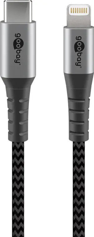 Lightning USB-C™ Textile Cable with Metal Plugs, 2 m