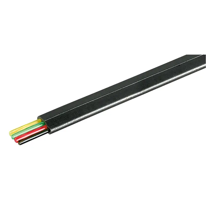 Telephone Flat Cable 4-core, 100 m Reel, AWG 28, CCA (copper-clad aluminium)