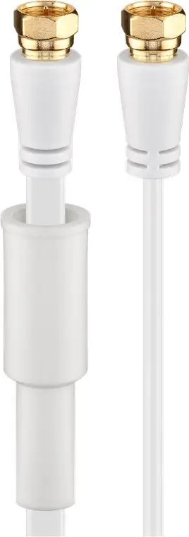 Flat SAT Antenna Cable (80 dB), Double Shielded, Weather Protected