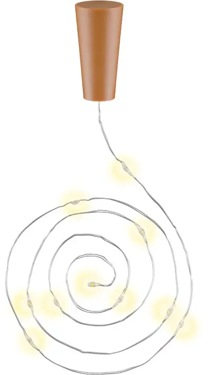 3x Bottle String Lights with 10 LEDs