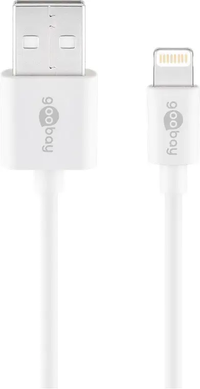 Lightning USB Charging and Sync Cable, 0.5 m, white