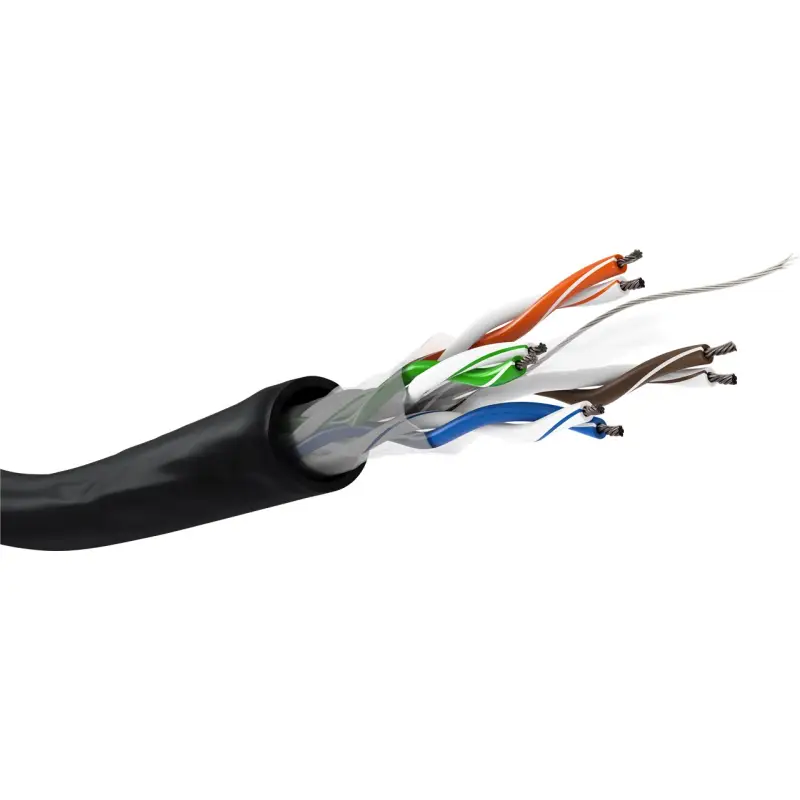 CAT 6 network cable, U/UTP, black
