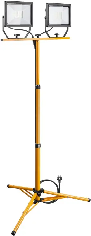 LED Work Light with Telescopic Tripod, 2x 50 W